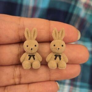 🍒🍒 Fuzzy Bunny Earrings